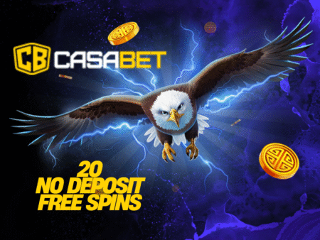 CASABET CASINO! 20 NO DEPOSIT FREE SPINS! BONUS CODE: SPIN20