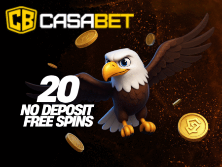 CASABET CASINO! 20 NO DEPOSIT FREE SPINS! BONUS CODE: SPIN20