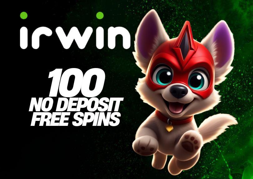 IRWIN CASINO 100 NO DEPOSIT FREE SPINS! BONUS CODE: SPINS100