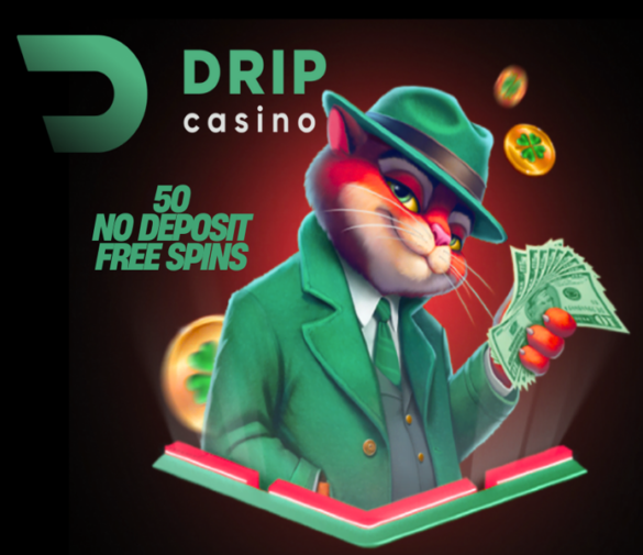 DRIP CASINO 50 NO DEPOSIT FREE SPINS! BONUS CODE: SPIN50