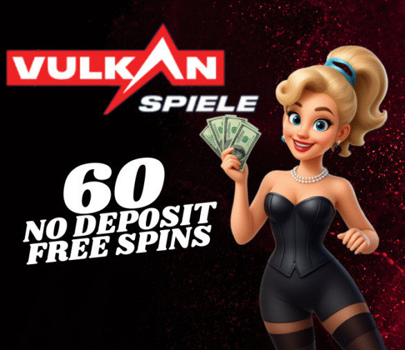 VULKANSPIELE CASINO! CLAIM 60 NO DEPOSIT FREE SPINS!
