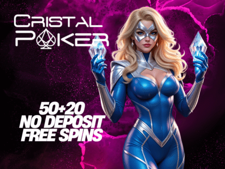 CRISTALPOKER CASINO: CLAIM A 50+20 NO DEPOSIT FREE SPINS!