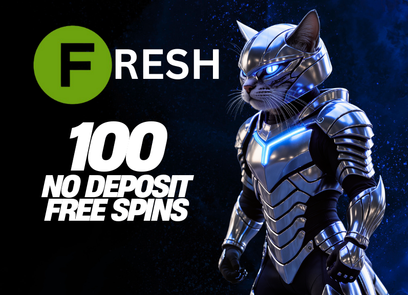 FRESH CASINO 100 NO DEPOSIT FREE SPINS! BONUS CODE: SPINS100