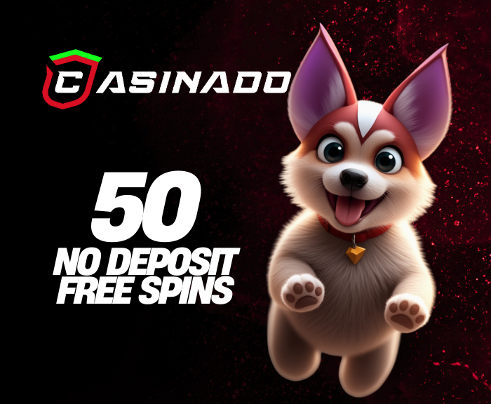 CASINADO CASINO 50 NO DEPOSIT FREE SPINS! CLAIM, CLICK TO LINK!