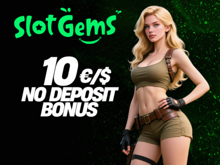 SLOTGEMS CASINO 10€/$ NO DEPOSIT BONUS! CODE: CASH10