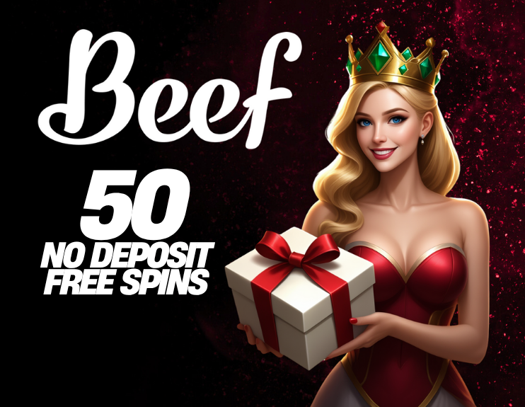 BEEF CASINO 50 NO DEPOSIT FREE SPINS! BONUS CODE: SPIN50