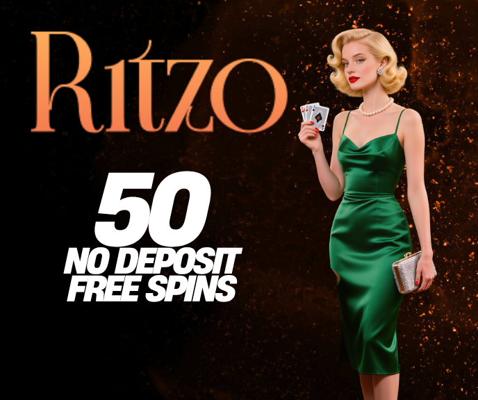 RITZO CASINO 50 NO DEPOSIT FREE SPINS! BONUS CODE: SPIN50