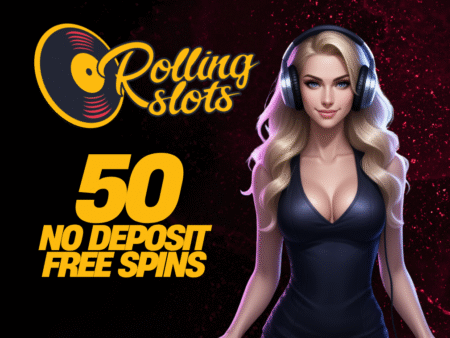 ROLLING SLOTS CASINO 50 NO DEPOSIT FREE SPINS!