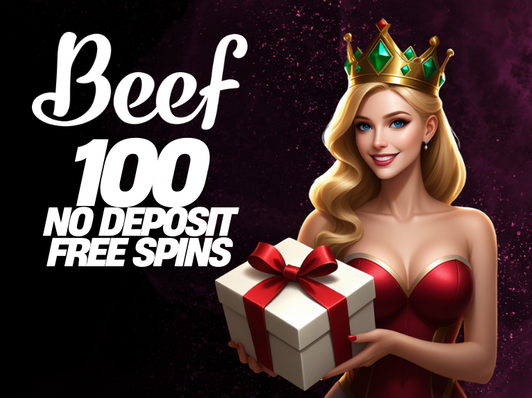 BEEF CASINO 100 NO DEPOSIT FREE SPINS! BONUS CODE: SPINS100